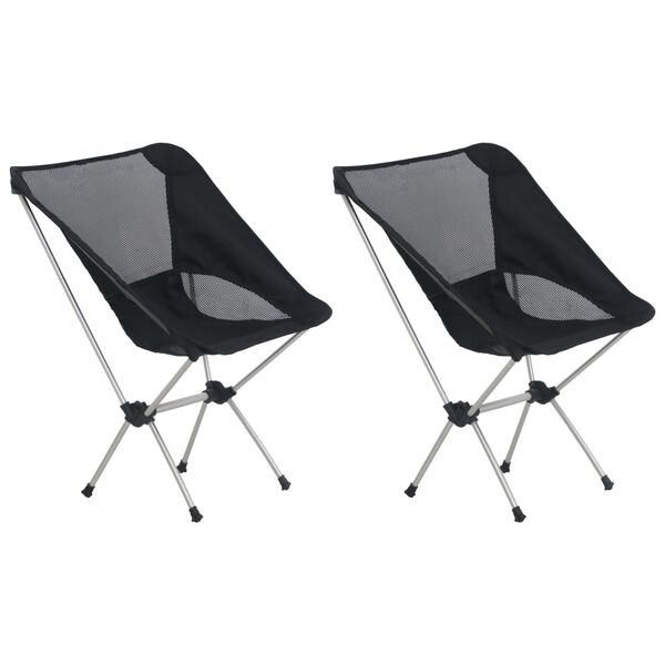 vidaXL Καρέκλες Κάμπινγκ 2 τεμ 54x50x65εκ Αλουμίνιο & Τσάντα Μεταφοράς