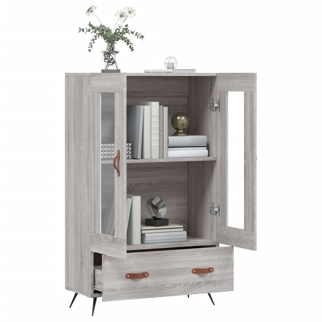 vidaXL Ντουλάπα Γκρι Sonoma 69,5 x 31 x 115 εκ. από Επεξεργασμένο Ξύλο