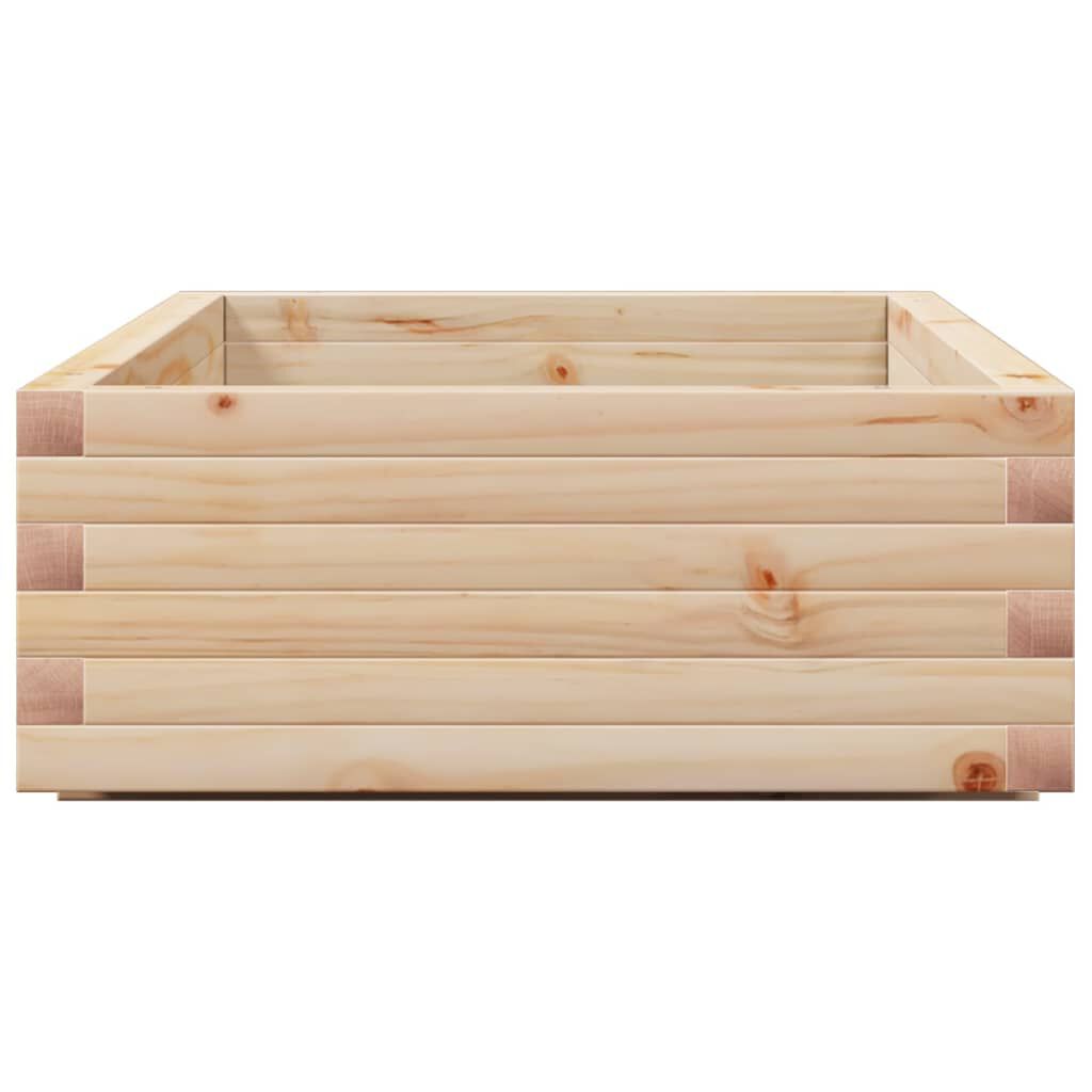 vidaXL Ζαρντινιέρα Κήπου 110x60x26,5 εκ από Μασίφ Ξύλο Πεύκου