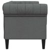 vidaXL Καναπές Chesterfield Σκούρο γκρι 182.5 x 74.5 x 74.5 εκατοστά