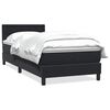 vidaXL Box Spring &Kappa;&rho;&epsilon;&beta;ά&tau;&iota; &mu;&epsilon; &sigma;&tau;&rho;ώ&mu;&alpha; &Mu;&alpha;ύ&rho;&omicron; 100x210 cm &Beta;&epsilon;&lambda;&omicron;ύ&delta;&iota;&nu;&omicron;
