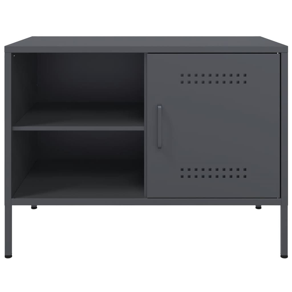 vidaXL Έπιπλο Τηλεόρασης Ανθρακί 68x39x50,5 εκ. από Χάλυβα
