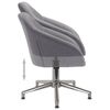 vidaXL Καρέκλες Τραπεζαρίας Περιστρεφόμενες 4 τεμ Αν. Γκρι Υφασμάτινες