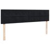 vidaXL Οθωμανικό κρεβάτι με στρώμα Μαύρο 160x200cm Velvet