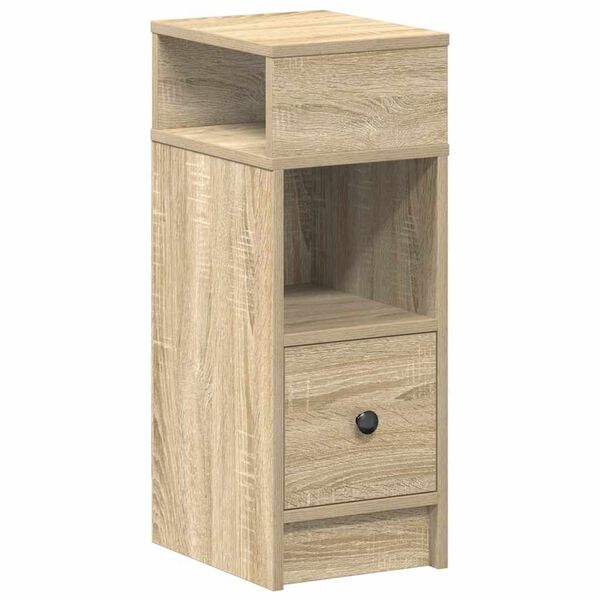 vidaXL Κομοδίνο με συρτάρι Sonoma Δρυς 25x31x66 εκ.
