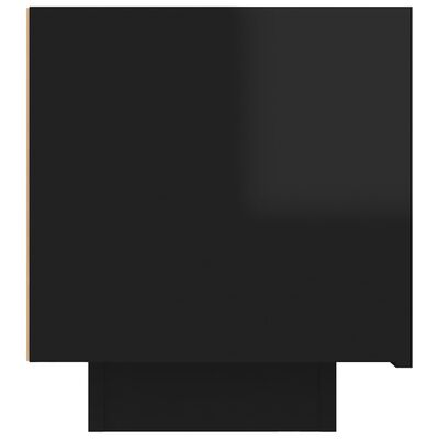 vidaXL Κομοδίνο Γυαλιστερό Μαύρο 100 x 35 x 40 εκ. από Μοριοσανίδα