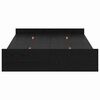 vidaXL Κρεβάτι με αποθηκευτικό χώρο με συρτάρι Μαύρη Οξυά 120 x 190 cm