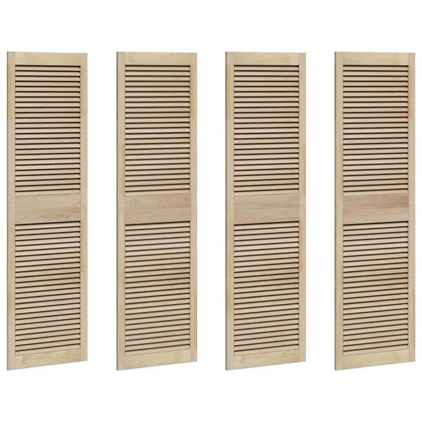 vidaXL Πόρτες Ντουλάπας με πόρτα 4 pcs Καφέ 170 x 49.5 x 2.1 εκ
