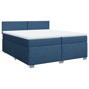 vidaXL &Kappa;&rho;&epsilon;&beta;ά&tau;&iota; Boxspring &mu;&epsilon; &Sigma;&tau;&rho;ώ&mu;&alpha; &Mu;&pi;&lambda;&epsilon; 200x200 &epsilon;&kappa;. &Upsilon;&phi;&alpha;&sigma;&mu;ά&tau;&iota;&nu;&omicron;