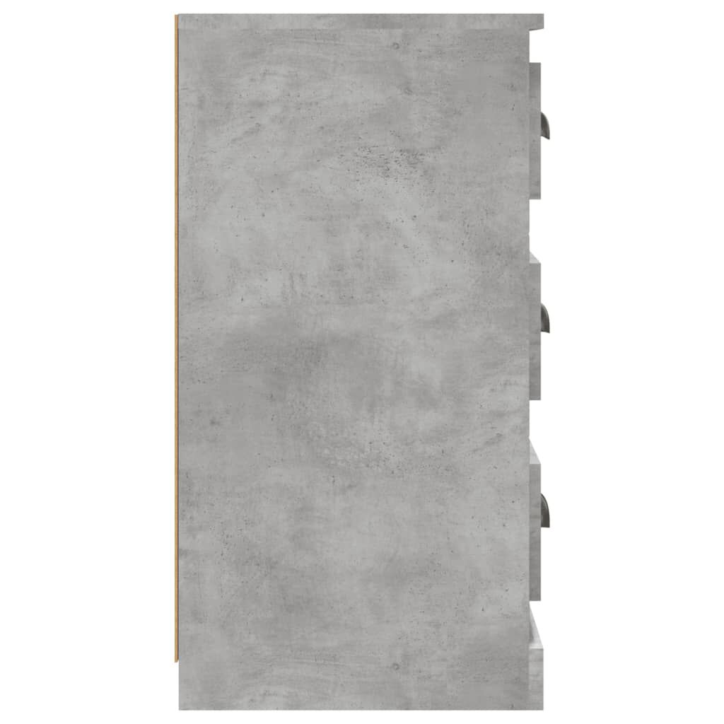 vidaXL Μπουφές Γκρι Σκυροδέματος 70x35,5x67,5 εκ. Επεξεργασμένο Ξύλο