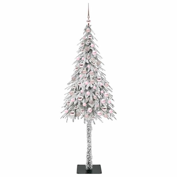 vidaXL Χριστουγεννιάτικο Δέντρο με 300 LED Λευκό 210 cm ΠΕ και Ατσάλι