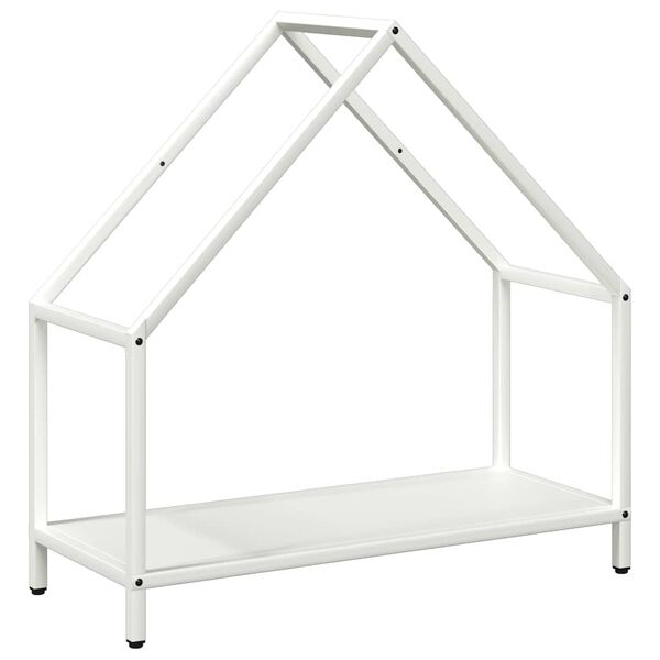 vidaXL Ράφι για καυσόξυλα Λευκό 60x25x60 cm Ατσάλι ψυχρής έλασης