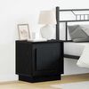 vidaXL Κομοδίνο με Μαύρο 44 x 34.5 x 45 εκ Επεξεργασμένο ξύλο