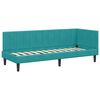 vidaXL Κρεβάτι Γωνίας με κεφαλάρι Τιρκουάζ 80 x 200 cm Βελούδο