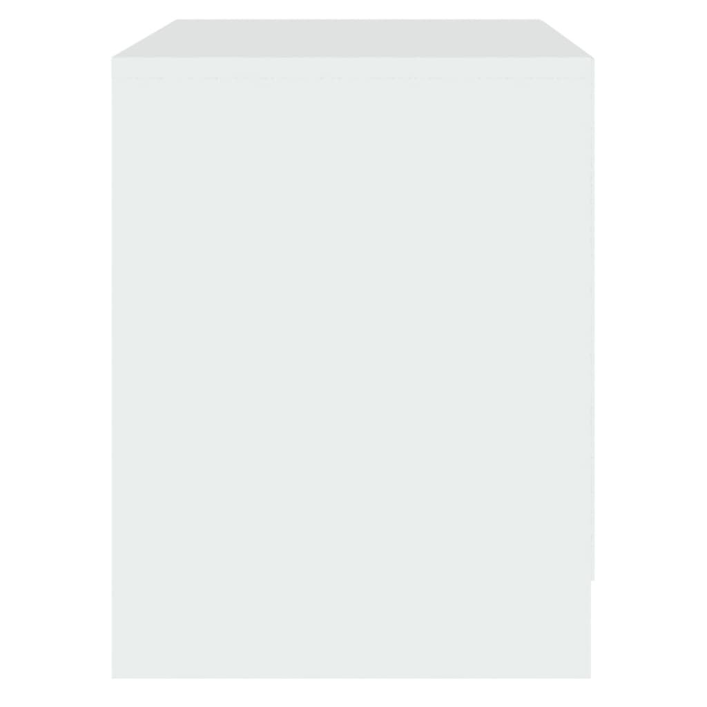 vidaXL Κομοδίνο 2 τεμ Μαύρο Δρυς 45x34x44,5 εκ Επεξεργασμένο ξύλο