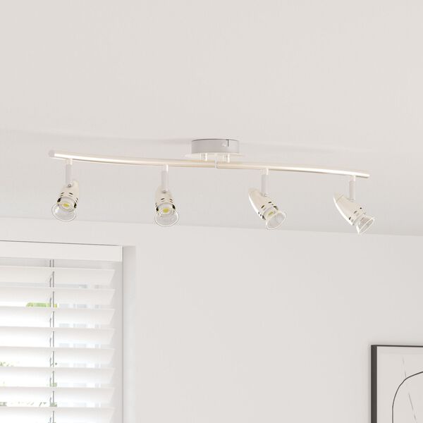 vidaXL Σποτ οροφής Ματ νικέλ 58.5 x 15 x 12 εκ Ατσάλι