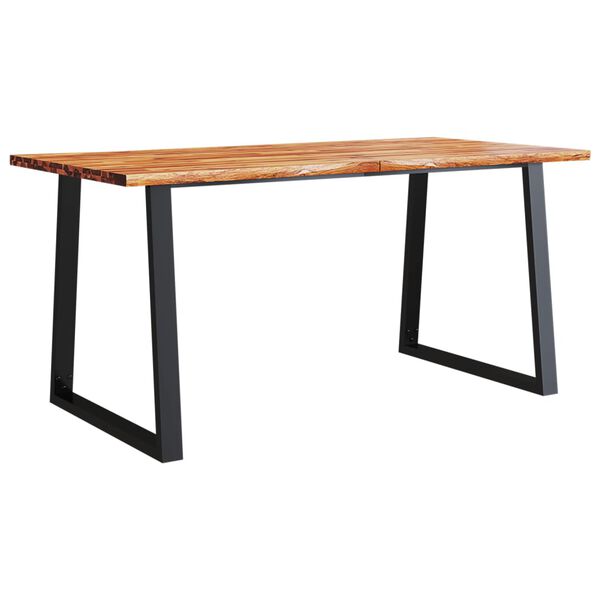 vidaXL Τραπεζαρία με Φυσικό Περίγραμμα 160x80x75 εκ Μασίφ Ξύλο Ακακίας