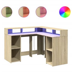 vidaXL &Gamma;&rho;&alpha;&phi;&epsilon;ί&omicron; &mu;&epsilon; LED Sonoma &delta;&rho;&upsilon;&sigmaf; 130x130x91 &epsilon;&kappa;. &Epsilon;&pi;&epsilon;&xi;&epsilon;&rho;&gamma;. &Xi;ύ&lambda;&omicron;