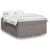 vidaXL &Kappa;&rho;&epsilon;&beta;ά&tau;&iota; Boxspring &mu;&epsilon; &Sigma;&tau;&rho;ώ&mu;&alpha; Taupe 140x190 &epsilon;&kappa;. &Upsilon;&phi;&alpha;&sigma;&mu;ά&tau;&iota;&nu;&omicron;