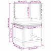 vidaXL Σετ Παγκάκι Κήπου 5 pcs Καφέ Μασίφ ξύλο ακακίας
