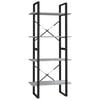 vidaXL &Beta;&iota;&beta;&lambda;&iota;&omicron;&theta;ή&kappa;&eta; &mu;&epsilon; 4 &Rho;ά&phi;&iota;&alpha; &Gamma;&kappa;&rho;&iota; Sonoma 60x30x140 &epsilon;&kappa;. &Epsilon;&pi;&epsilon;&xi;&epsilon;&rho;&gamma;. &Xi;ύ&lambda;&omicron;
