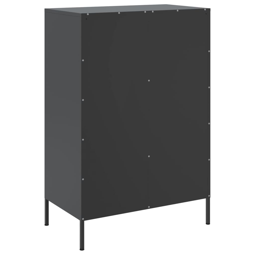 vidaXL Ντουλάπι Μαύρο 68 x 39 x 101,5 εκ. από Χάλυβα