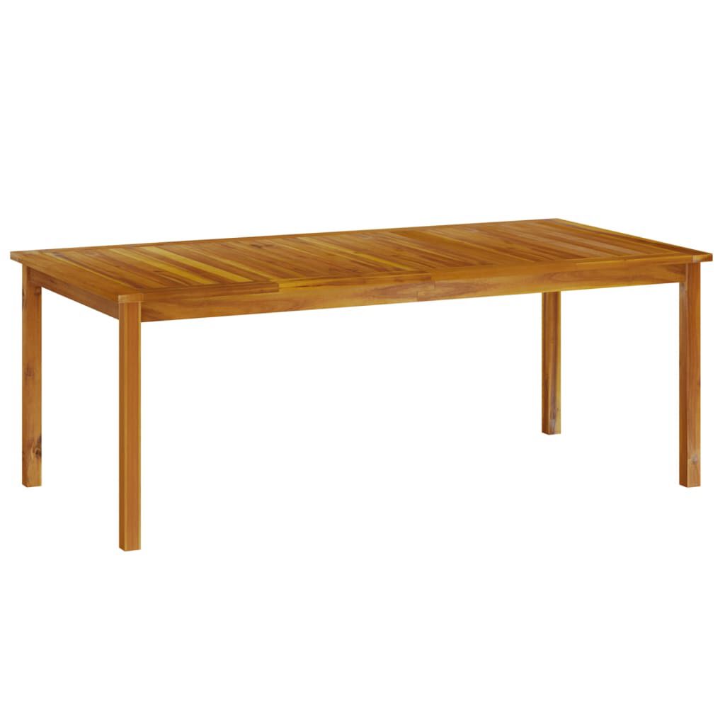vidaXL Τραπέζι Κήπου 200 x 100 x 74 εκ. από Μασίφ Ξύλο Ακακίας