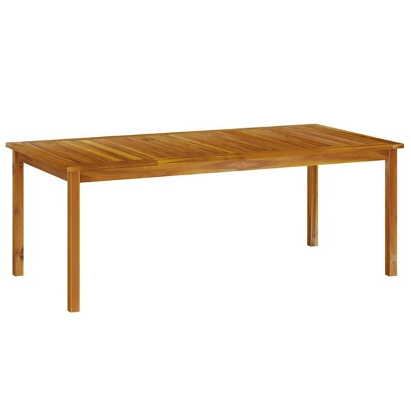 vidaXL Τραπέζι Κήπου 200 x 100 x 74 εκ. από Μασίφ Ξύλο Ακακίας