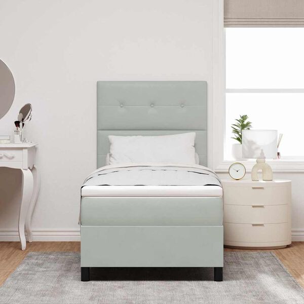 vidaXL &Kappa;&rho;&epsilon;&beta;ά&tau;&iota; &mu;&epsilon; &epsilon;&lambda;&alpha;&tau;ή&rho;&iota;&alpha; &mu;&epsilon; &sigma;&tau;&rho;ώ&mu;&alpha; &Alpha;&nu;&omicron;&iota;&chi;&tau;ό &gamma;&kappa;&rho;&iota; 90 x 190 cm &Beta;&epsilon;&lambda;&omicron;ύ&delta;&omicron;