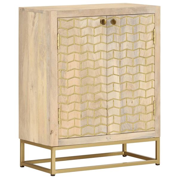 vidaXL Ντουλάπι με 2 Πόρτες 55 x 30 x 70 εκ. από Μασίφ Ξύλο Μάνγκο