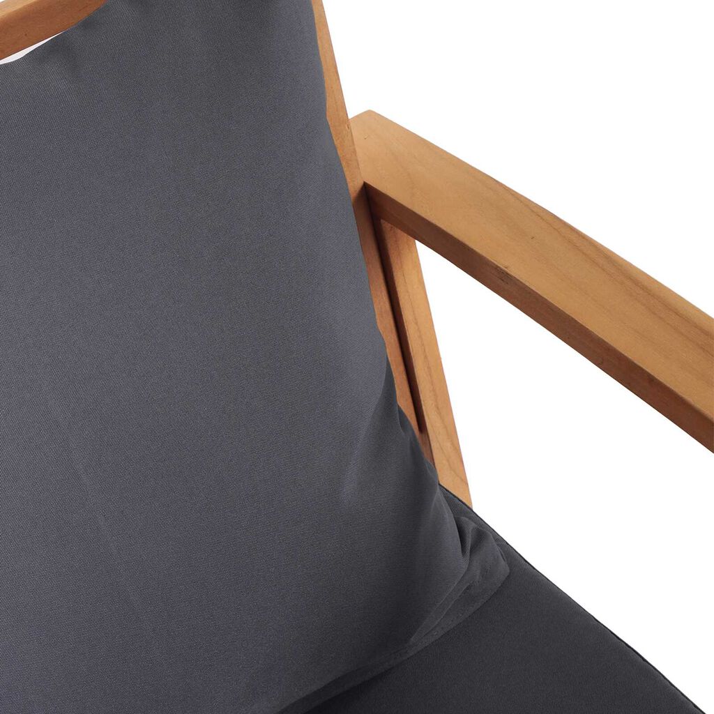 vidaXL Καρέκλες Κήπου 2 pcs Καστανό 60 x 65 x 76.5 εκ Μασίφ ξύλο teak