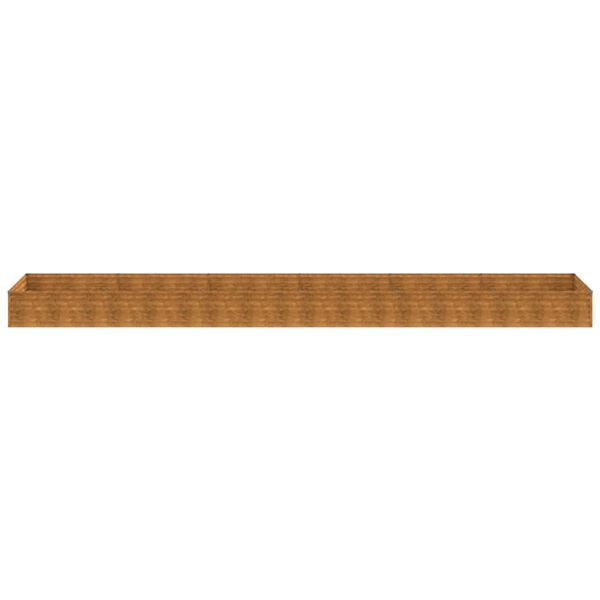 vidaXL Ζαρντινιέρα 579 x 100 x 36 εκ. από Ατσάλι Σκληρυθέν στον Αέρα