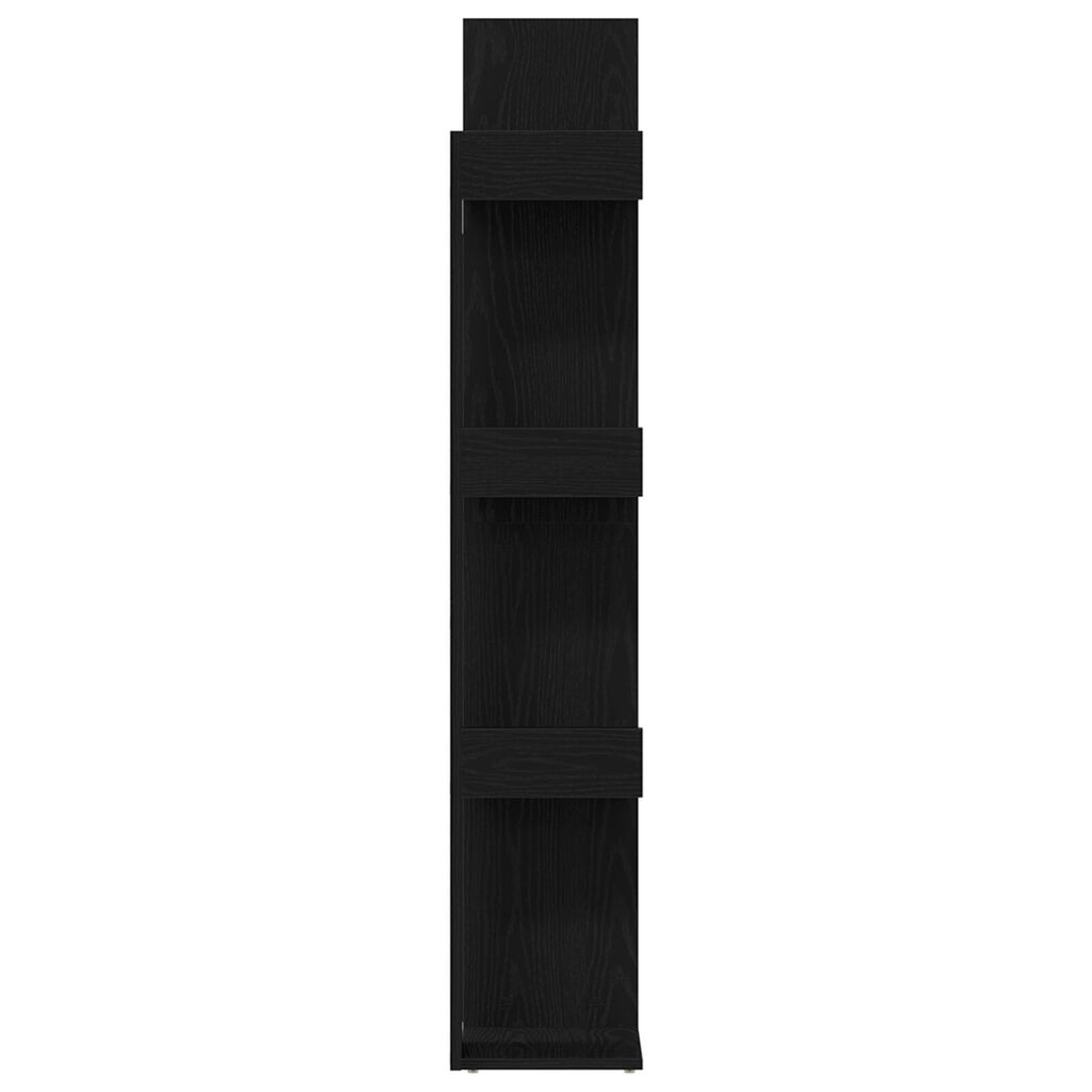 vidaXL Βιβλιοθήκη Μαύρη Δρυς 48x25,5x140 εκ. Φτιαγμένο από Ξύλο