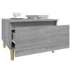 vidaXL Τραπέζι Βοηθητικό Γκρι Sonoma 50x46x35 εκ. Επεξεργασμένο Ξύλο