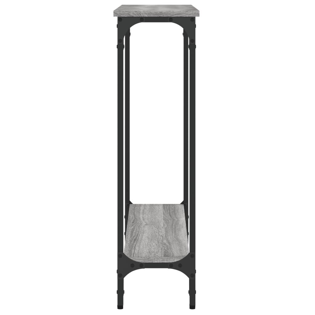 vidaXL Τραπέζι Κονσόλα Γκρι Sonoma 75x22,5x75 εκ. Επεξεργασμένο Ξύλο