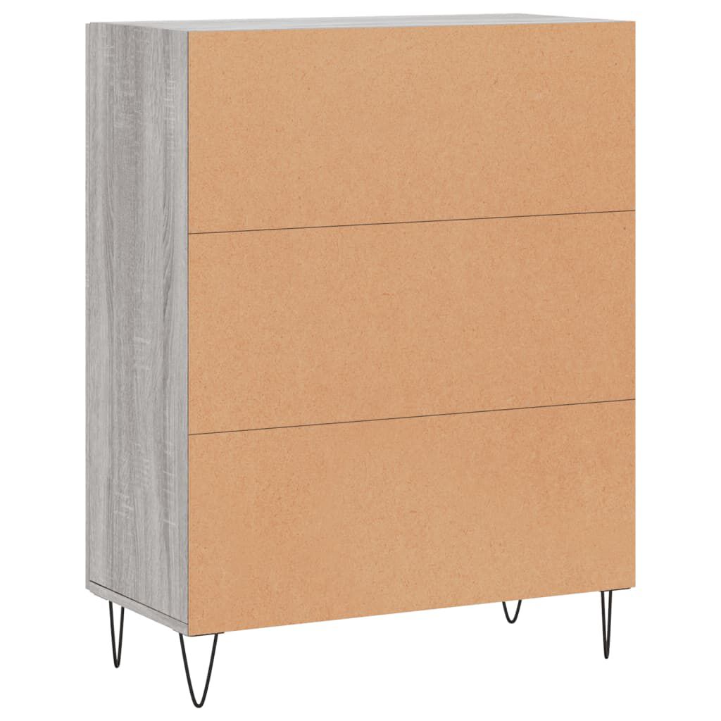 vidaXL Ντουλάπι Γκρι Sonoma 69,5 x 34 x 90 εκ. από Επεξεργασμένο Ξύλο