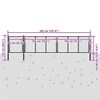 vidaXL Πόρτα Περίφραξης Κήπου Ανθρακί 500 x 75 εκ. Ατσάλινη