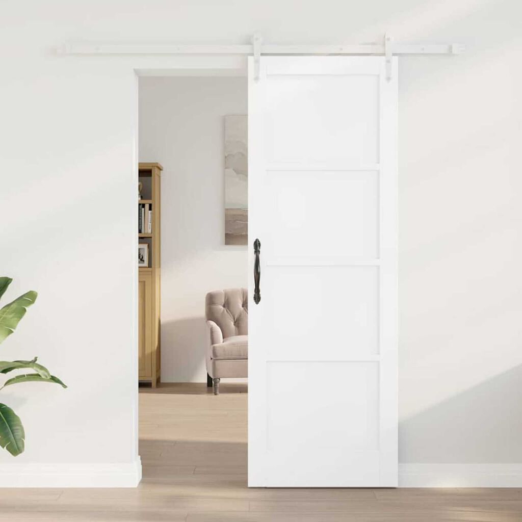 vidaXL Συρόμενη Πόρτα Λευκό 73.5 x 211 εκ