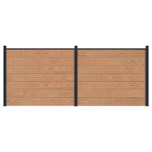 vidaXL &Pi;ά&nu;&epsilon;&lambda; &Phi;&rho;ά&chi;&tau;&eta; 2 pcs WPC &kappa;&alpha;&iota; &Alpha;&lambda;&omicron;&upsilon;&mu;ί&nu;&iota;&omicron; &Kappa;&alpha;&phi;έ