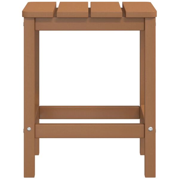 vidaXL Τραπέζι Κήπου Adirondack Καφέ 38 x 38 x 46 εκ. από HDPE