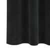 vidaXL Κουρτίνες με κουρτίνες 2 pcs Μαύρο 140 x 225 cm Βελούδο