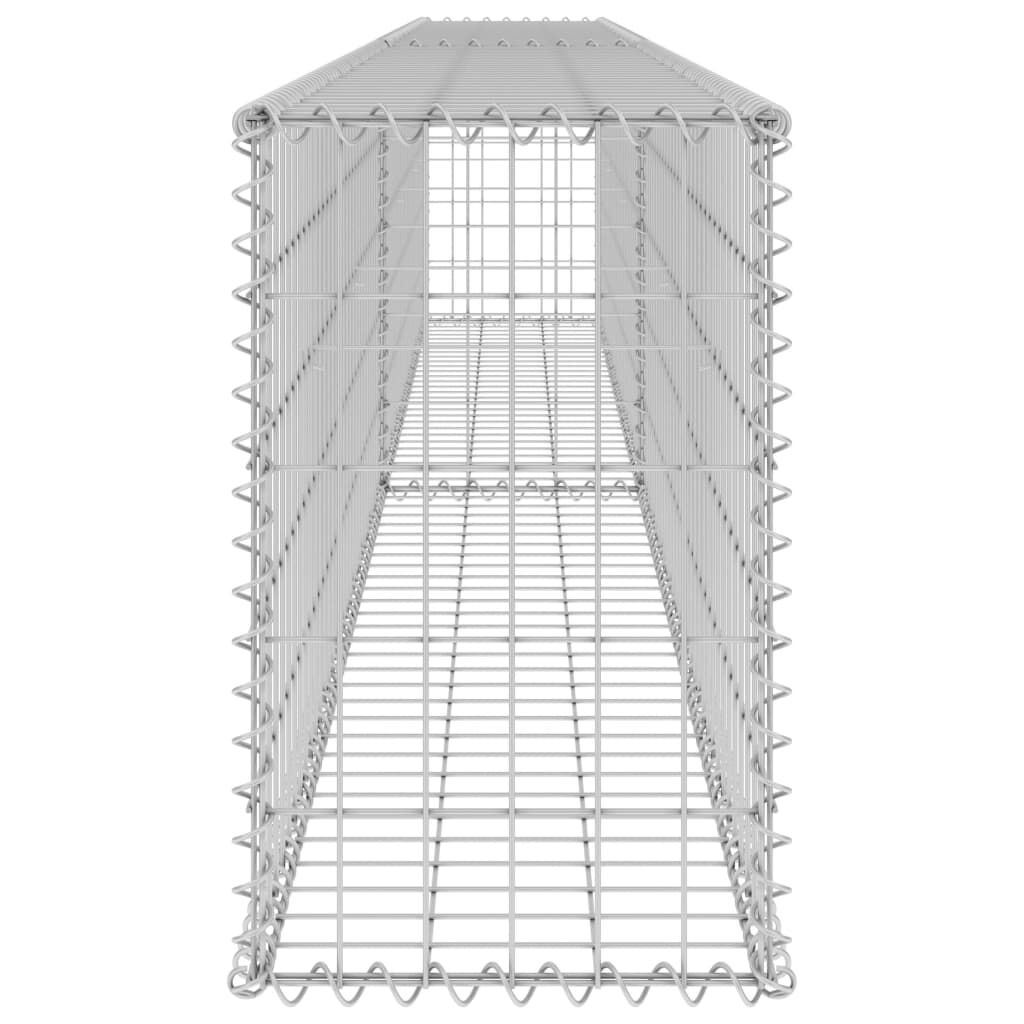 vidaXL Συρματοκιβώτιο Τοίχος 300x30x50 εκ. Γαλβαν. Χάλυβας + Καλύμματα