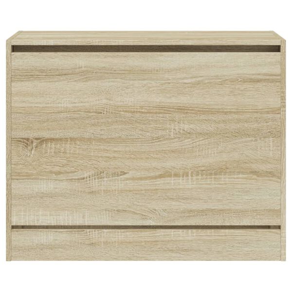 vidaXL Παπουτσοθήκη Sonoma Δρυς 80x34x63 εκ. από Επεξεργασμένο Ξύλο
