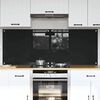 vidaXL Πίσω Πάνελ Κουζίνας Μαύρο 80 x 60 cm σκληρυμένο γυαλί
