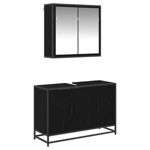 vidaXL &Sigma;&epsilon;&tau; &Epsilon;&pi;ί&pi;&lambda;&omega;&nu; &Mu;&pi;ά&nu;&iota;&omicron;&upsilon; 2 &tau;&mu;&chi;. &Mu;&alpha;ύ&rho;&eta; &Omicron;&xi;&upsilon;ά 90 x 33 x 60 &epsilon;&kappa;.