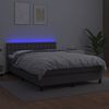 vidaXL &Kappa;&rho;&epsilon;&beta;ά&tau;&iota; Boxspring &mu;&epsilon; &Sigma;&tau;&rho;ώ&mu;&alpha; & LED &Gamma;&kappa;&rho;&iota; 140x200 &epsilon;&kappa;. &Sigma;&upsilon;&nu;&theta;. &Delta;έ&rho;&mu;&alpha;