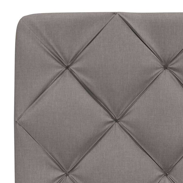 vidaXL Κρεβάτι με Στρώμα Taupe 80x200 εκ. Υφασμάτινο