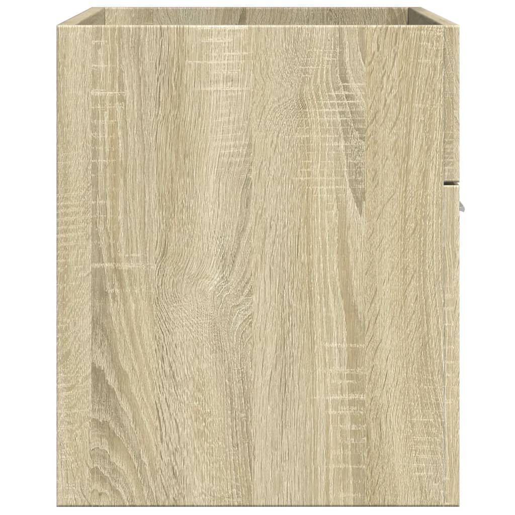 vidaXL Ντουλάπι Νιπτήρα Sonoma Δρυς 80 x 38,5 x 46 εκ. από Επεξ. Ξύλο
