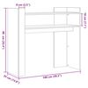 vidaXL Τραπεζάκι Κονσόλα Γκρι Σκυρ. 100x35x90 εκ. από Επεξ. Ξύλο