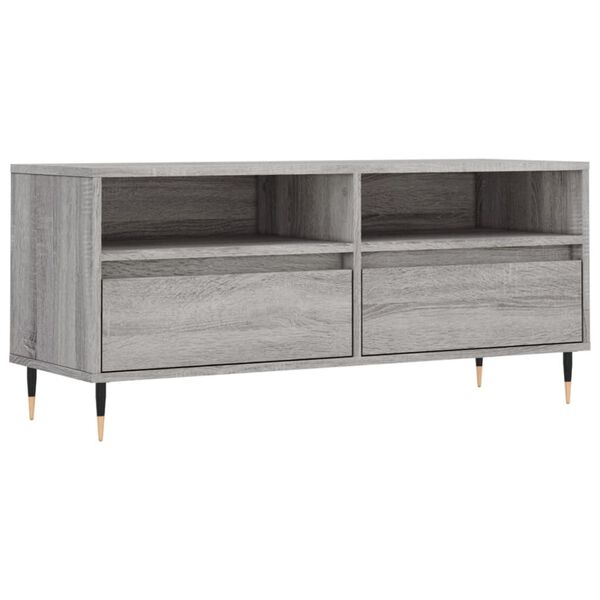 vidaXL Έπιπλο Τηλεόρασης Γκρι Sonoma 100x34,5x44,5 εκ. Επεξεργ. Ξύλο
